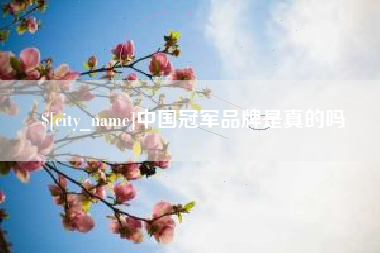 黔东南中国冠军品牌是真的吗