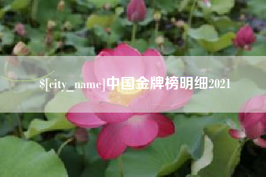黔东南中国金牌榜明细2021