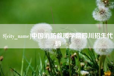 黔东南中国消防救援学院四川招生代码