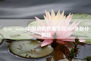 黔东南中国消防救援学院2019录取分数线
