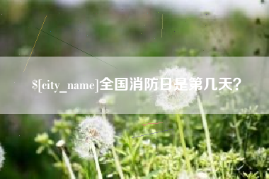 黔东南全国消防日是第几天？