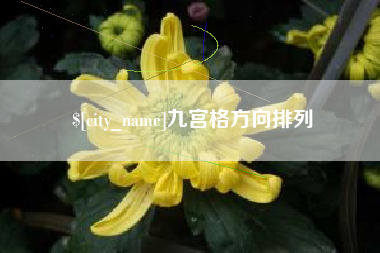黔东南九宫格方向排列
