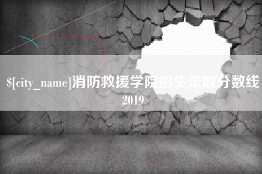 黔东南消防救援学院招生录取分数线2019