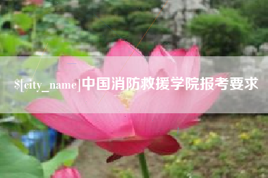 黔东南中国消防救援学院报考要求