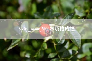 黔东南5000米及格成绩