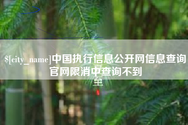 黔东南中国执行信息公开网信息查询官网限消中查询不到