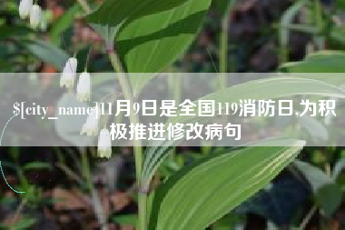 黔东南11月9日是全国119消防日,为积极推进修改病句