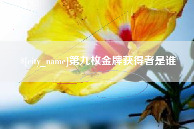 黔东南第九枚金牌获得者是谁