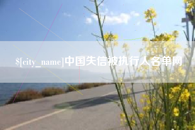 黔东南中国失信被执行人名单网