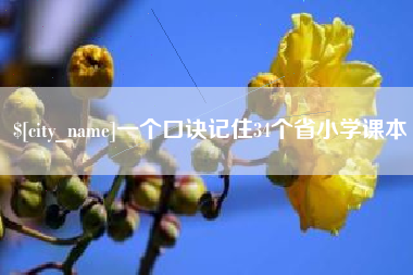 黔东南一个口诀记住34个省小学课本