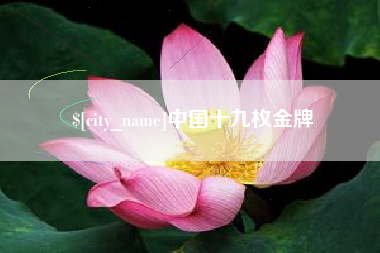 黔东南中国十九枚金牌