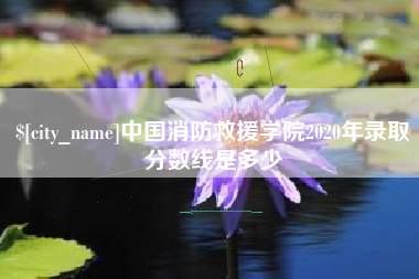 黔东南中国消防救援学院2020年录取分数线是多少
