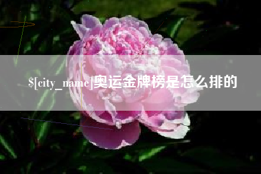 黔东南奥运金牌榜是怎么排的
