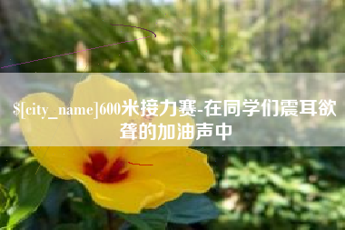 黔东南600米接力赛-在同学们震耳欲聋的加油声中