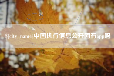 黔东南中国执行信息公开网有app吗