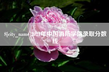 黔东南2021年中国消防学院录取分数线