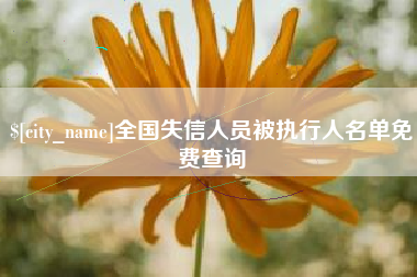 黔东南全国失信人员被执行人名单免费查询
