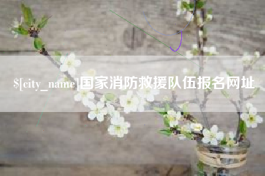 黔东南国家消防救援队伍报名网址