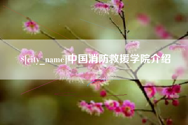 黔东南中国消防救援学院介绍