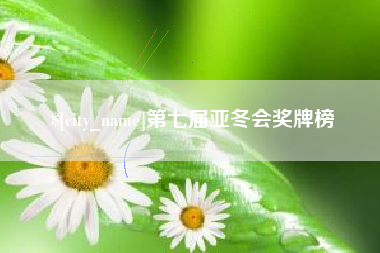 黔东南第七届亚冬会奖牌榜