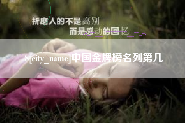 黔东南中国金牌榜名列第几