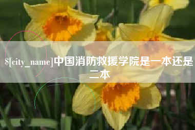 黔东南中国消防救援学院是一本还是二本