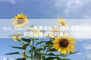 黔东南5000米滑冰接力-团队成员之间的信任是成功的基石