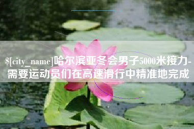 黔东南哈尔滨亚冬会男子5000米接力-需要运动员们在高速滑行中精准地完成