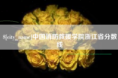 黔东南中国消防救援学院浙江省分数线