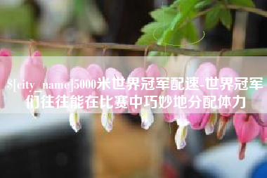 黔东南5000米世界冠军配速-世界冠军们往往能在比赛中巧妙地分配体力