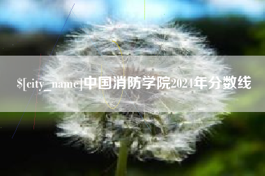 黔东南中国消防学院2024年分数线