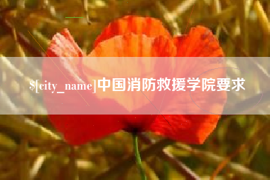 黔东南中国消防救援学院要求