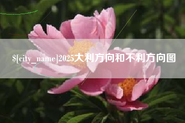黔东南2025大利方向和不利方向图