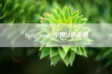 黔东南中国19块金牌