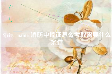 黔东南消防中控证怎么考取需要什么条件