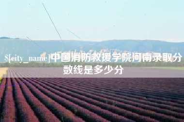 黔东南中国消防救援学院河南录取分数线是多少分
