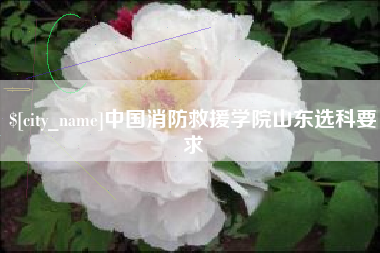 黔东南中国消防救援学院山东选科要求