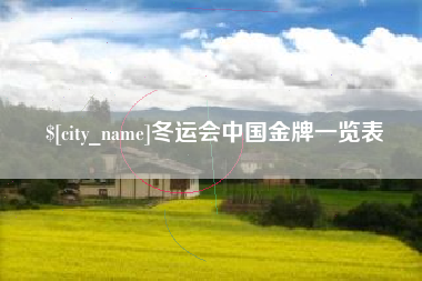 黔东南冬运会中国金牌一览表