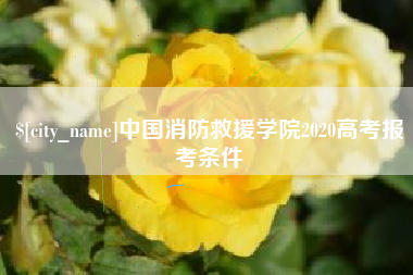 黔东南中国消防救援学院2020高考报考条件