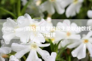 黔东南消防救援学院招生录取分数线2020福建