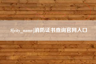 黔东南消防证书查询官网入口