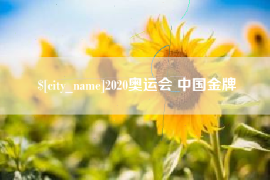黔东南2020奥运会 中国金牌